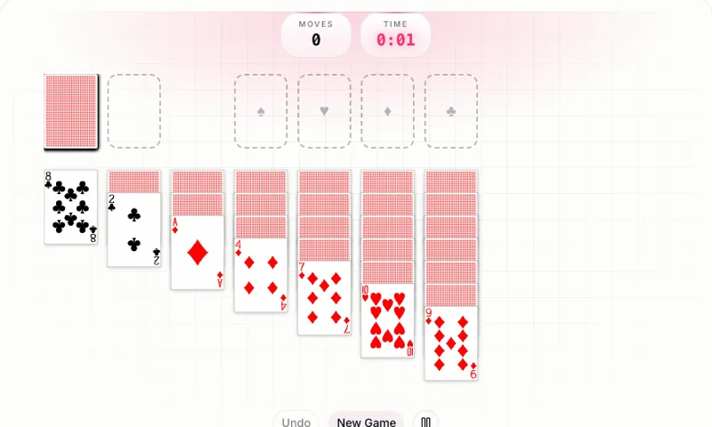 Klondike Solitaire: The classic card patience — build all four suits up from Ace to… — free puzzle game online at Playaby
