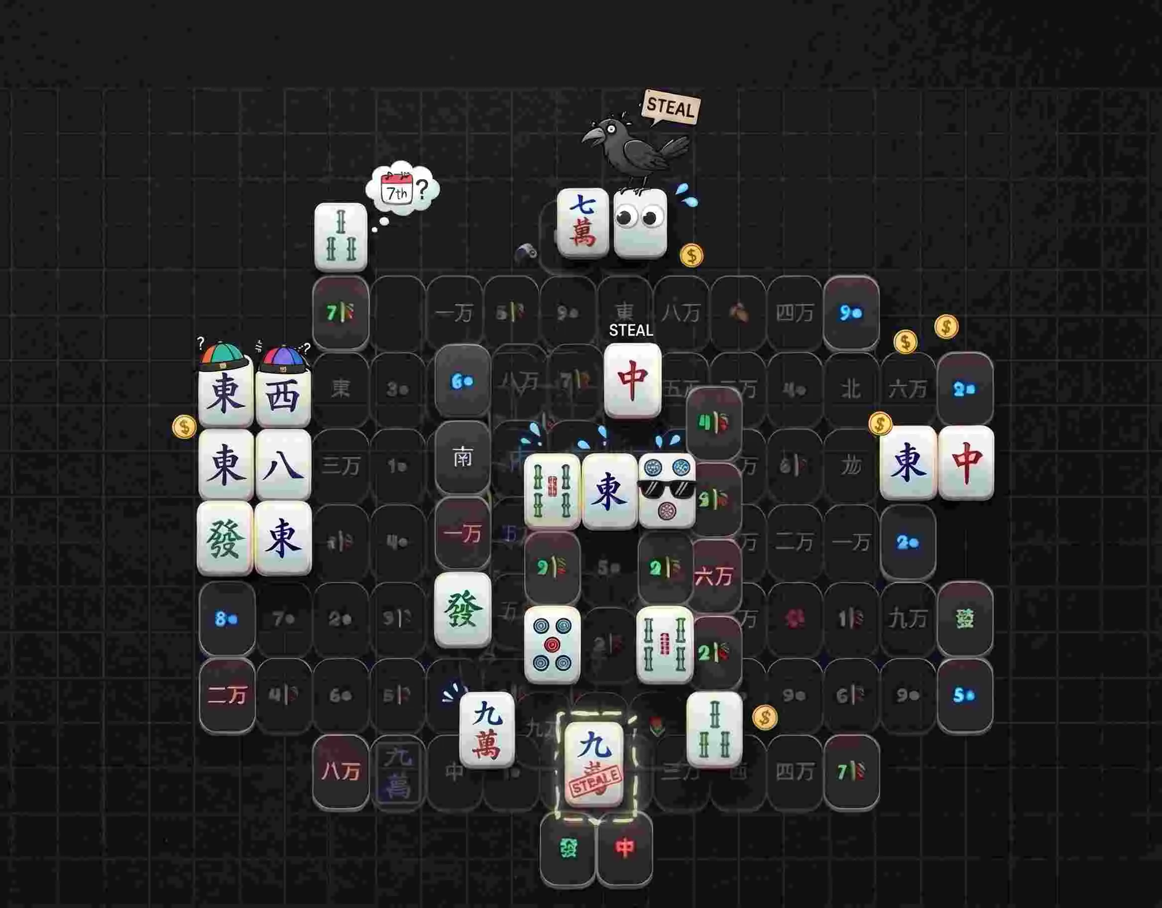 Mahjong Solitaire: Match free tiles in pairs to clear the 144-tile turtle layout — free puzzle game online at Playaby