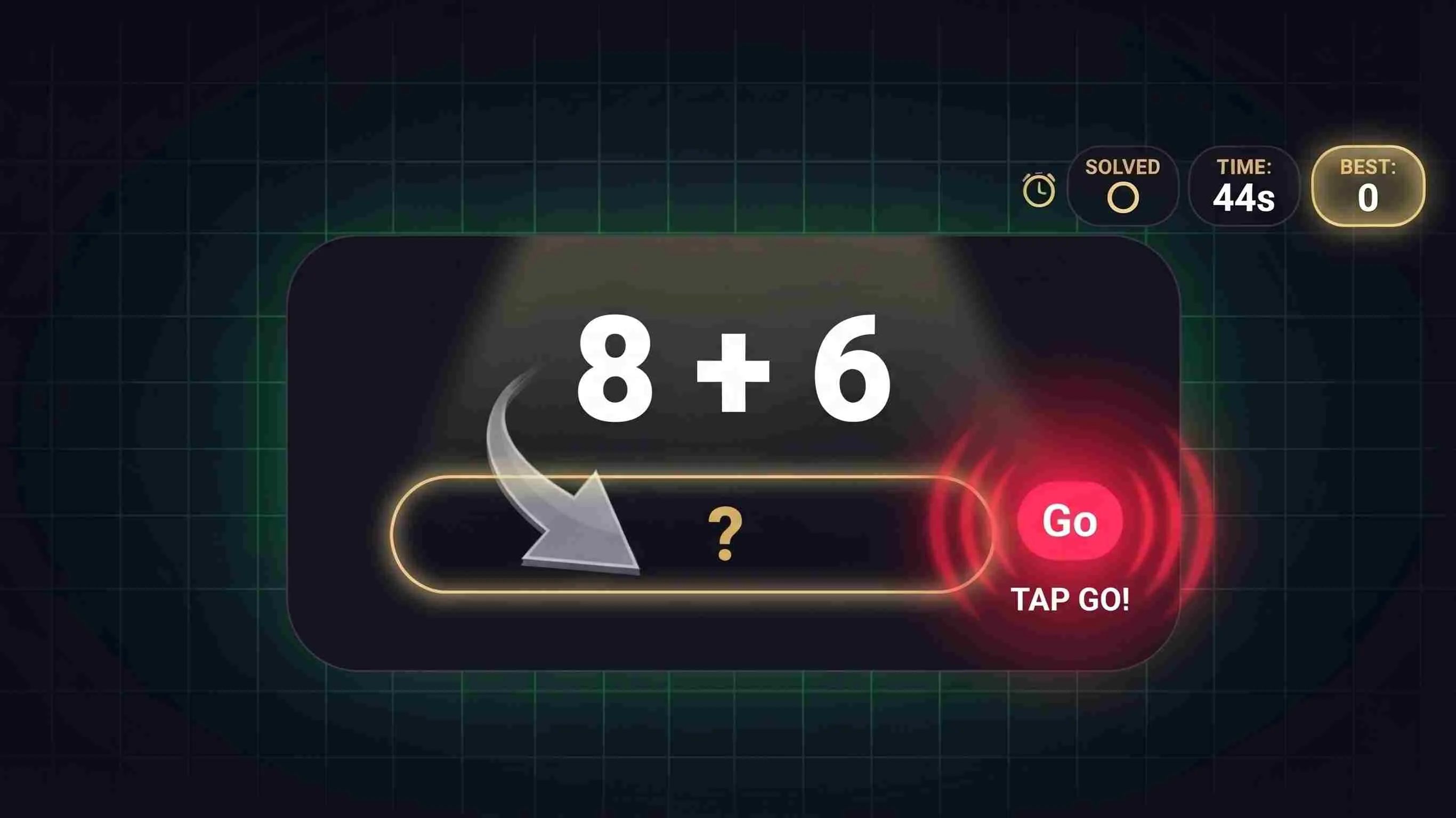 Math Blitz: Löse in 45 Sekunden so viele Aufgaben wie möglich — free word game online at Playaby