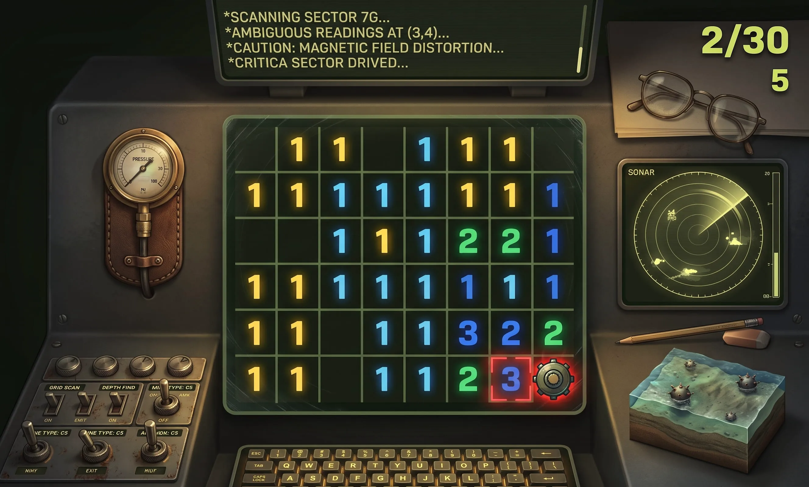 Minesweeper: Räume das Feld, ohne eine einzige Mine auszulösen — free puzzle game online at Playaby