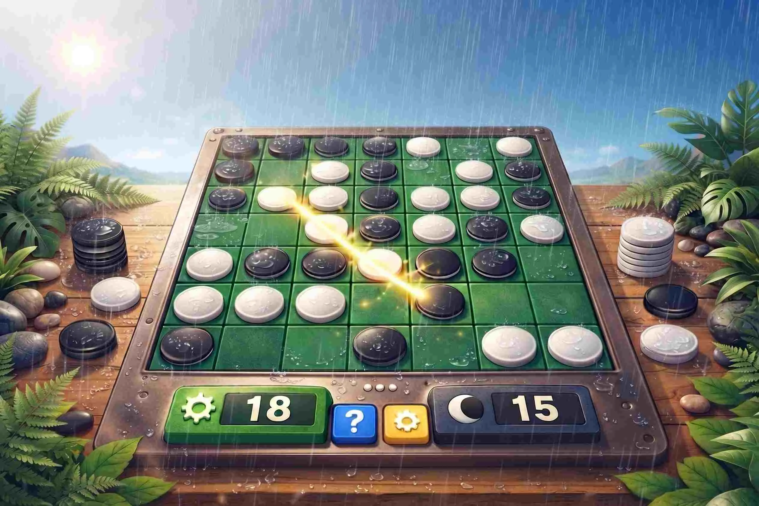 Reversi: Flank your opponent’s discs to flip the board to your color — free board game online at Playaby